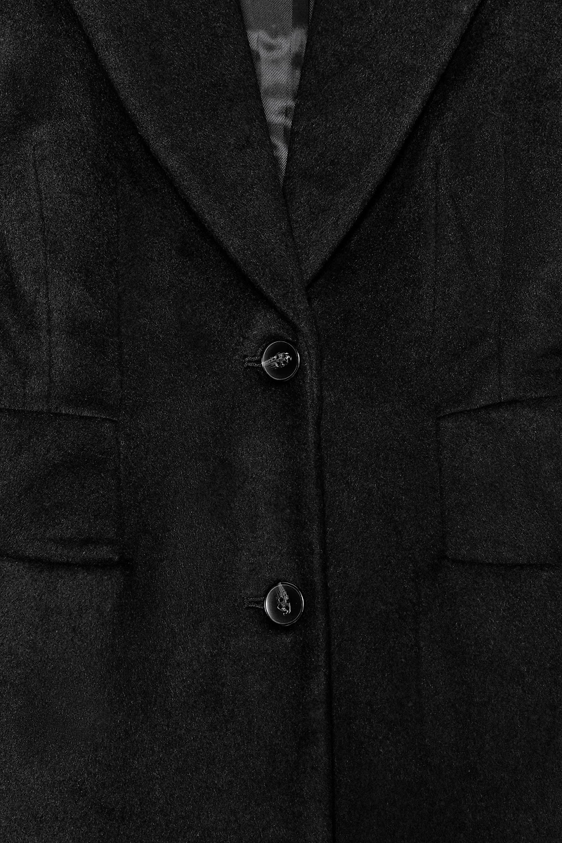 EXTRA LONG WOOL BLEND COAT