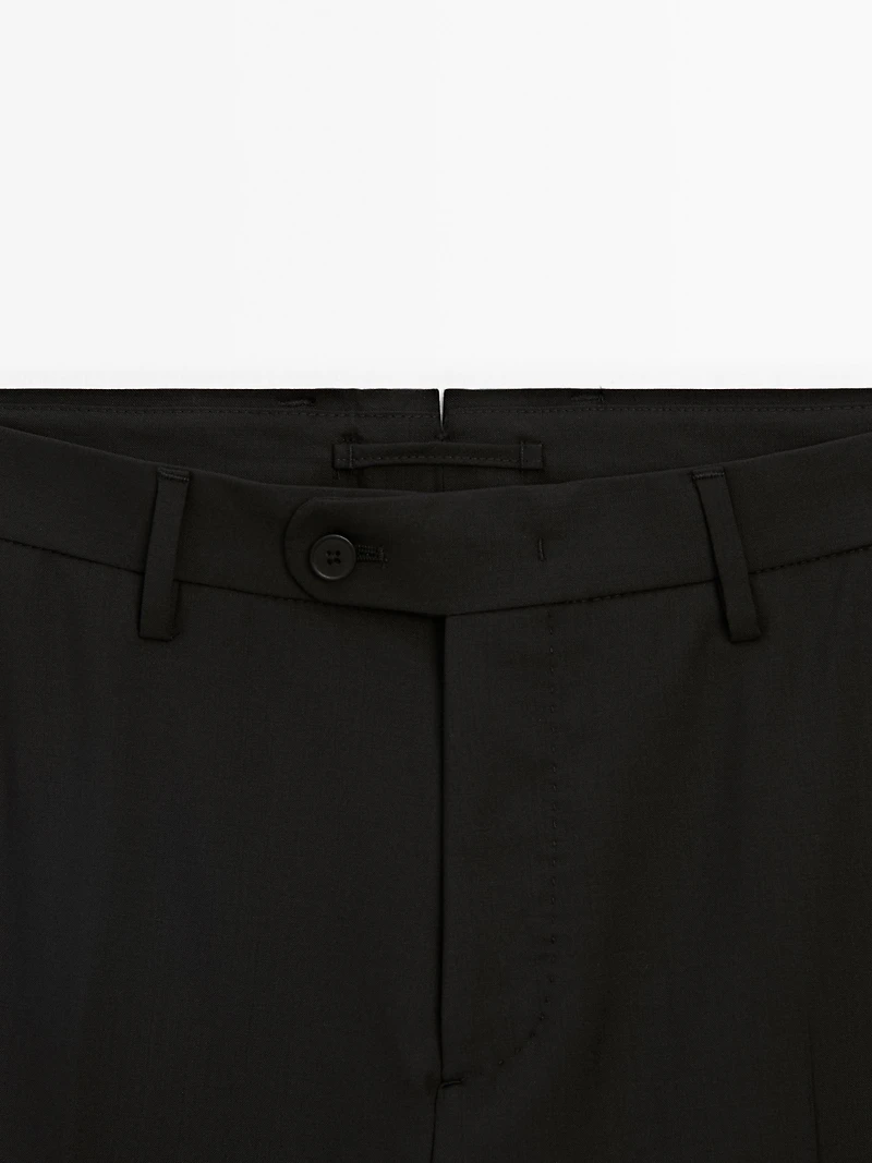 100% wool suit trousers