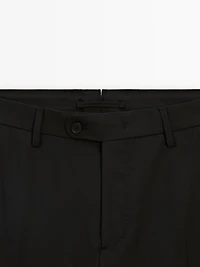 100% wool suit trousers