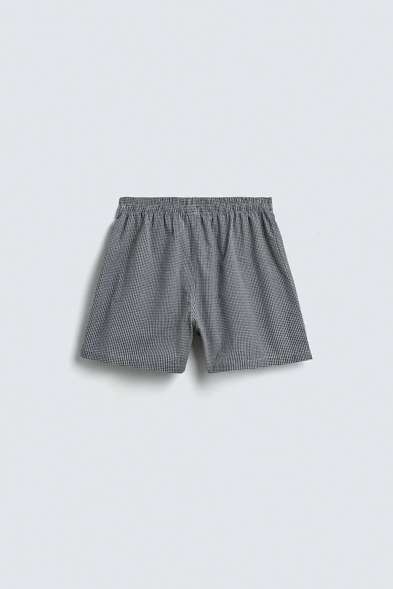 CHECK POPLIN BOXERS HARRY LAMBERT FOR ZARA X DISNEY