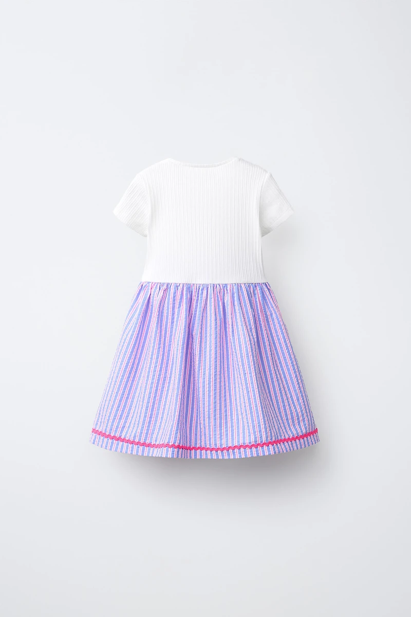 COMBINATION EMBROIDERED DRESS