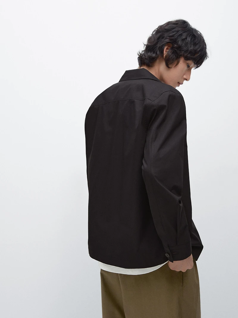 100% cotton overshirt