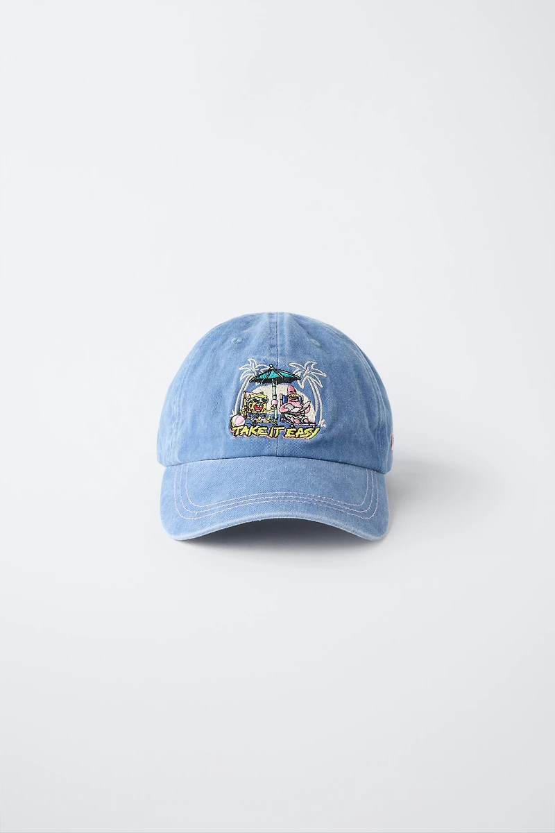 CASQUETTE BRODÉE BOB L'ÉPONGE © NICKELODEON