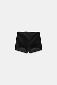 VELVET MINI SHORTS