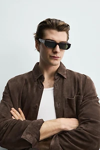 SUEDE LEATHER OVERSHIRT