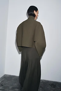 KNIT ZIP-UP JACKET