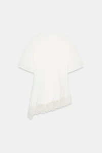 T-SHIRT HEAVY COTTON DENTELLE