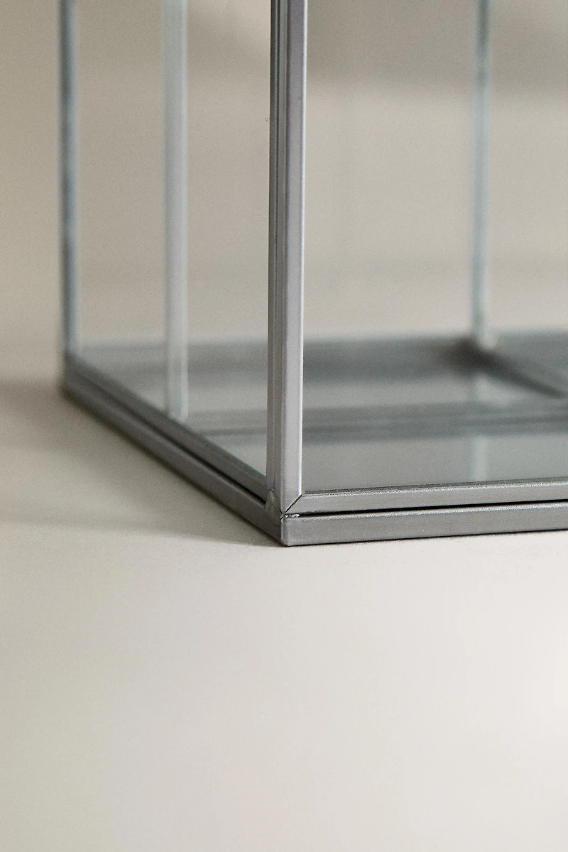 GLASS AND METAL MULTI-PURPOSE TISSUE BOX