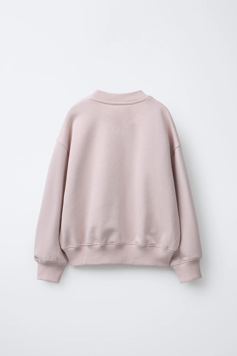 EMBROIDERED TEXT SWEATSHIRT