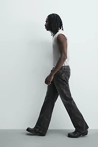 FLARE FIT SLIT JEANS
