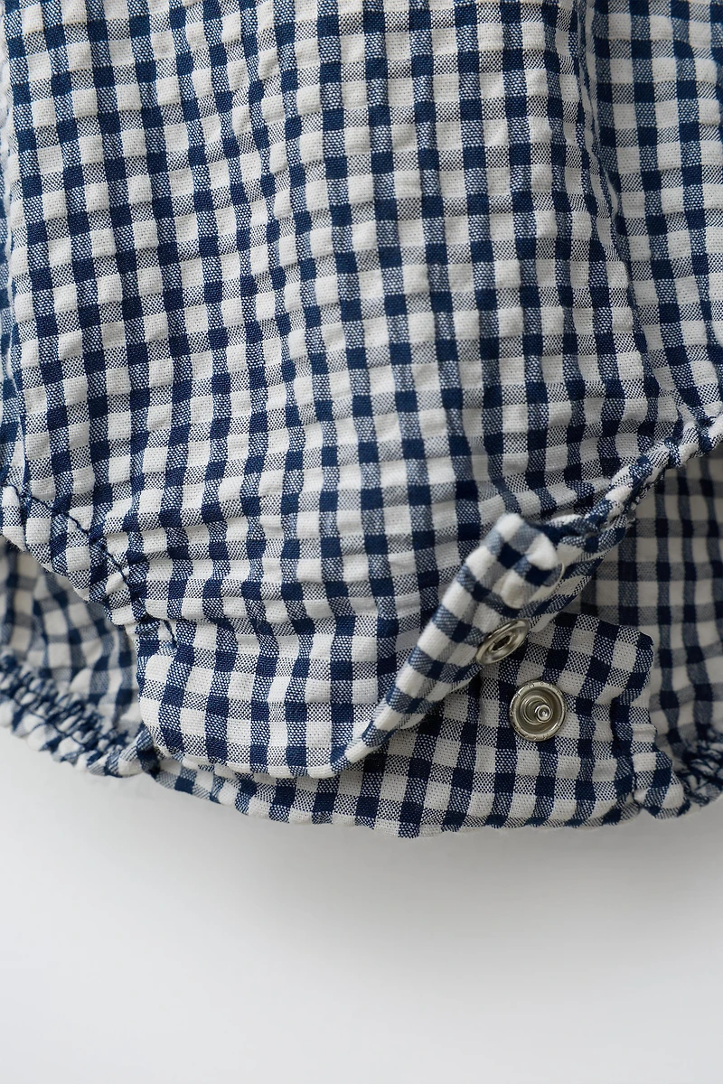 GINGHAM ROMPER