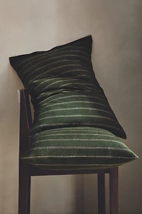 TAIE D’OREILLER COTON ET LIN RAYURES NOËL