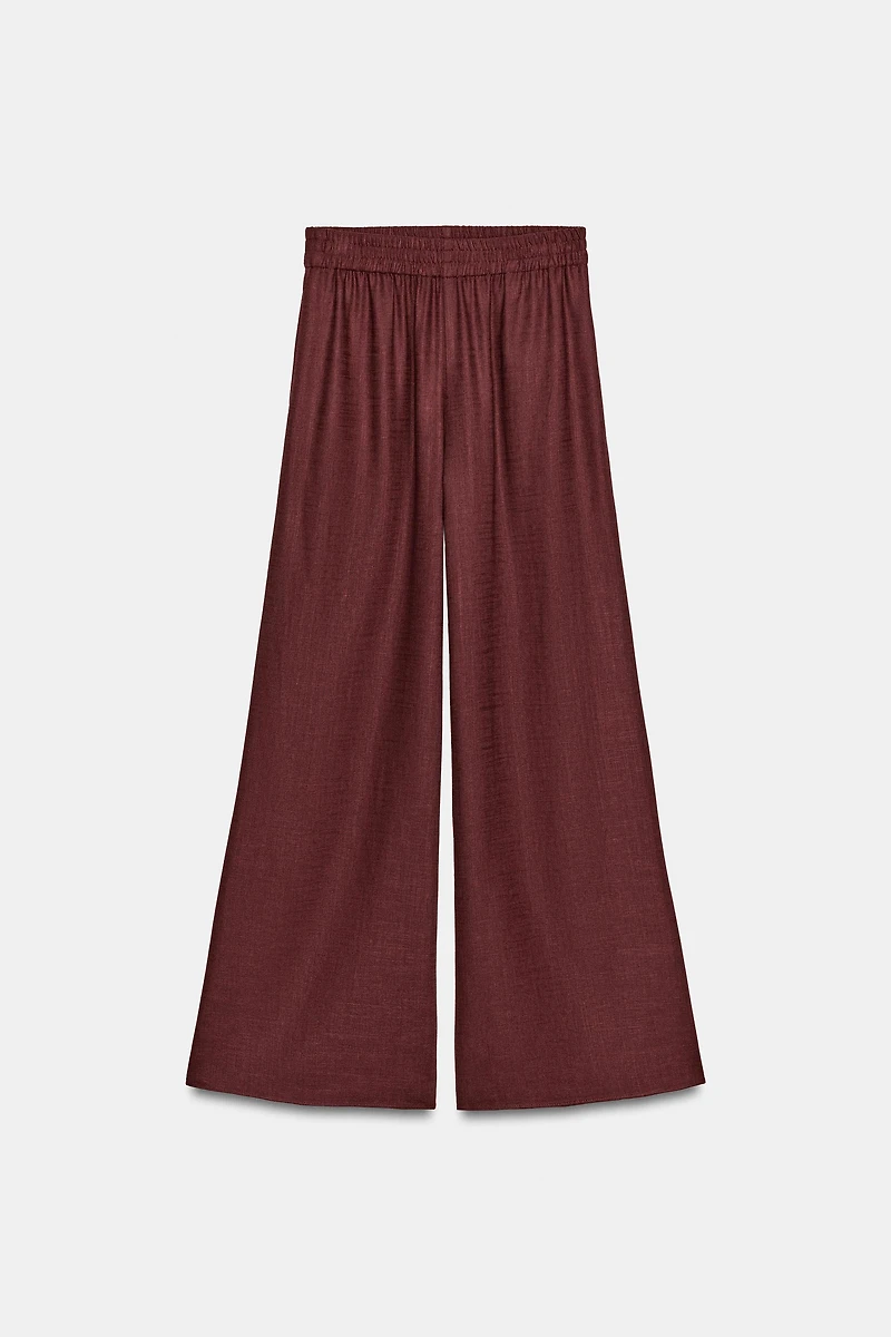 WIDE LEG LINEN PANTS