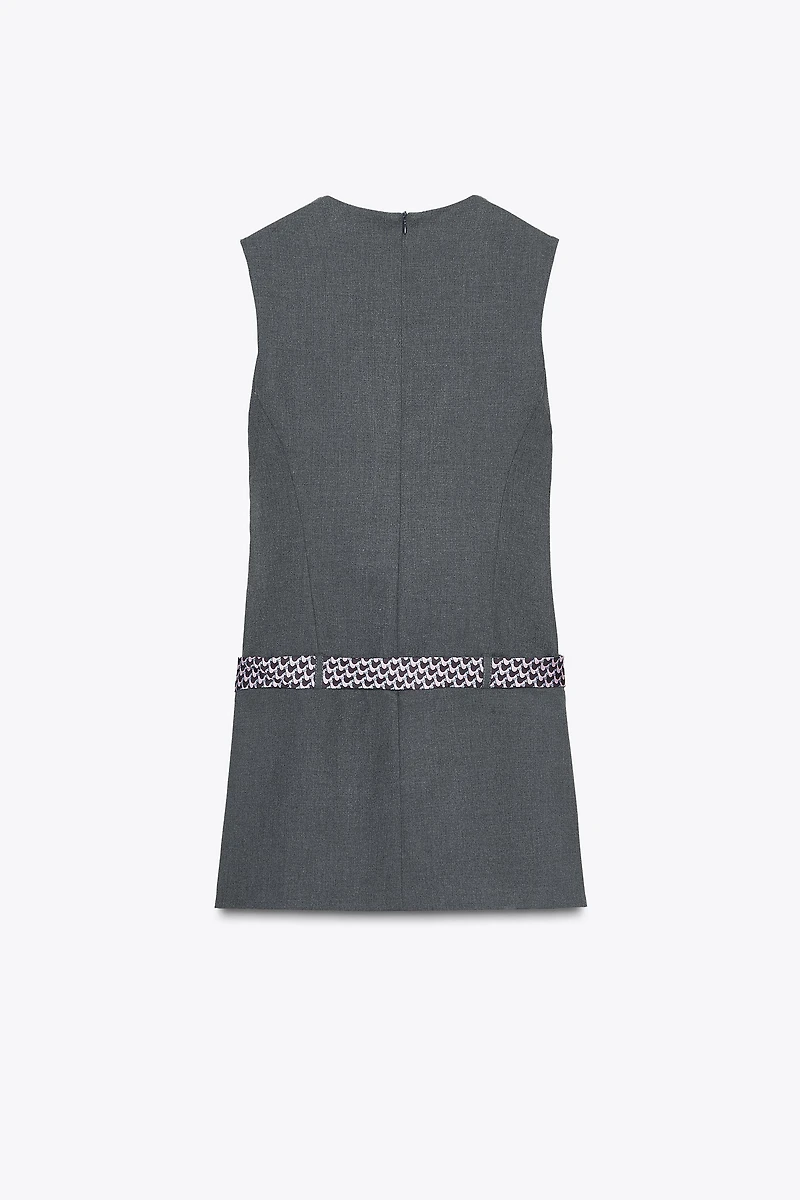 TIE BELT SHORT DRESS