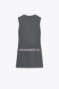 TIE BELT SHORT DRESS