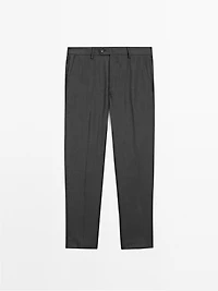 100% wool suit trousers