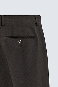 HOUNDSTOOTH SUIT PANTS