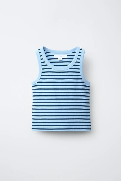 STRIPED RIB TOP