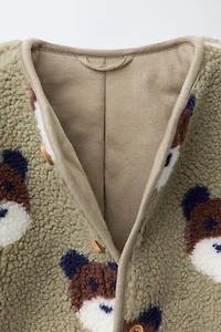 VESTE EFFET MOUTON OURS