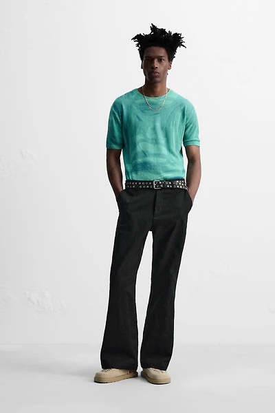 FLORAL EMBROIDERY PANTS