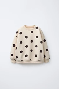 POLKA DOT SWEATSHIRT