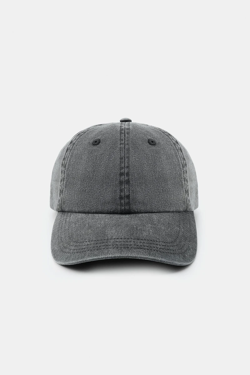 CASQUETTE EN SERGÉ LAVÉ