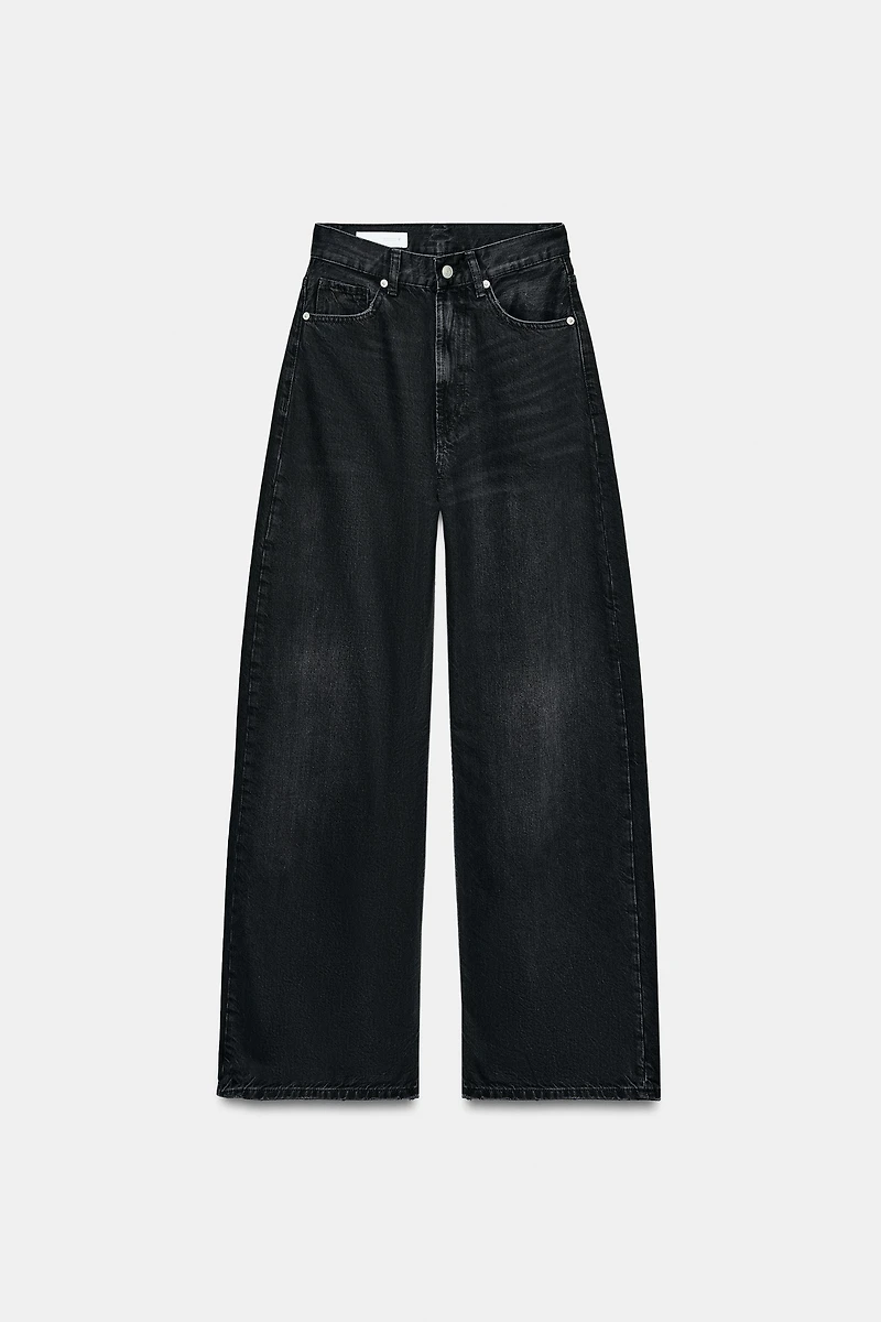 TRF EXTRA WIDE LEG HIGH-WAIST JEANS