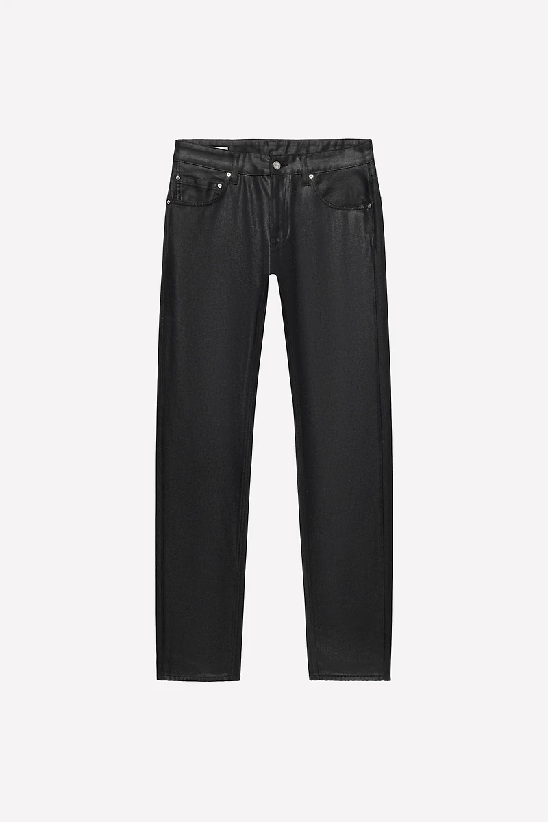 LUDOVIC DE SAINT SERNIN x ZARA WAXED LOW-RISE SLIM JEANS