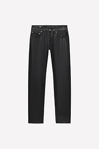 LUDOVIC DE SAINT SERNIN x ZARA WAXED LOW-RISE SLIM JEANS