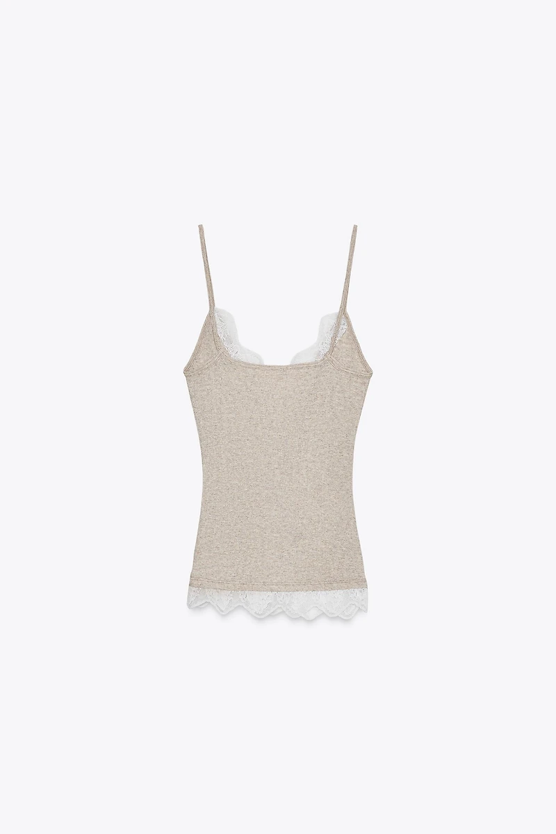 LACE STRAPPY TOP
