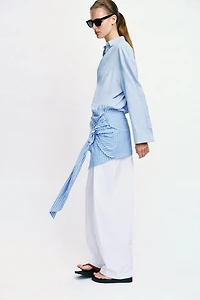 SHORT KNOTTED SHIRTDRESS