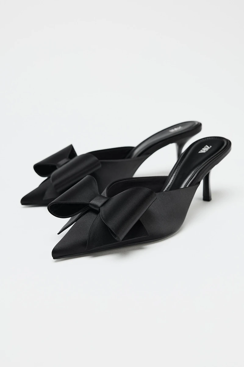 MULES À TALONS ET NŒUD