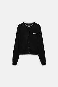 COMBINATION KNIT JACKET