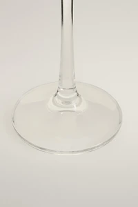 PLAIN BOHEMIAN CRYSTAL FLUTE GLASS