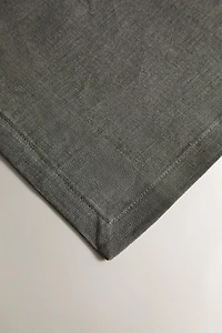 PACK OF PLAIN-COLOURED LINEN NAPKINS