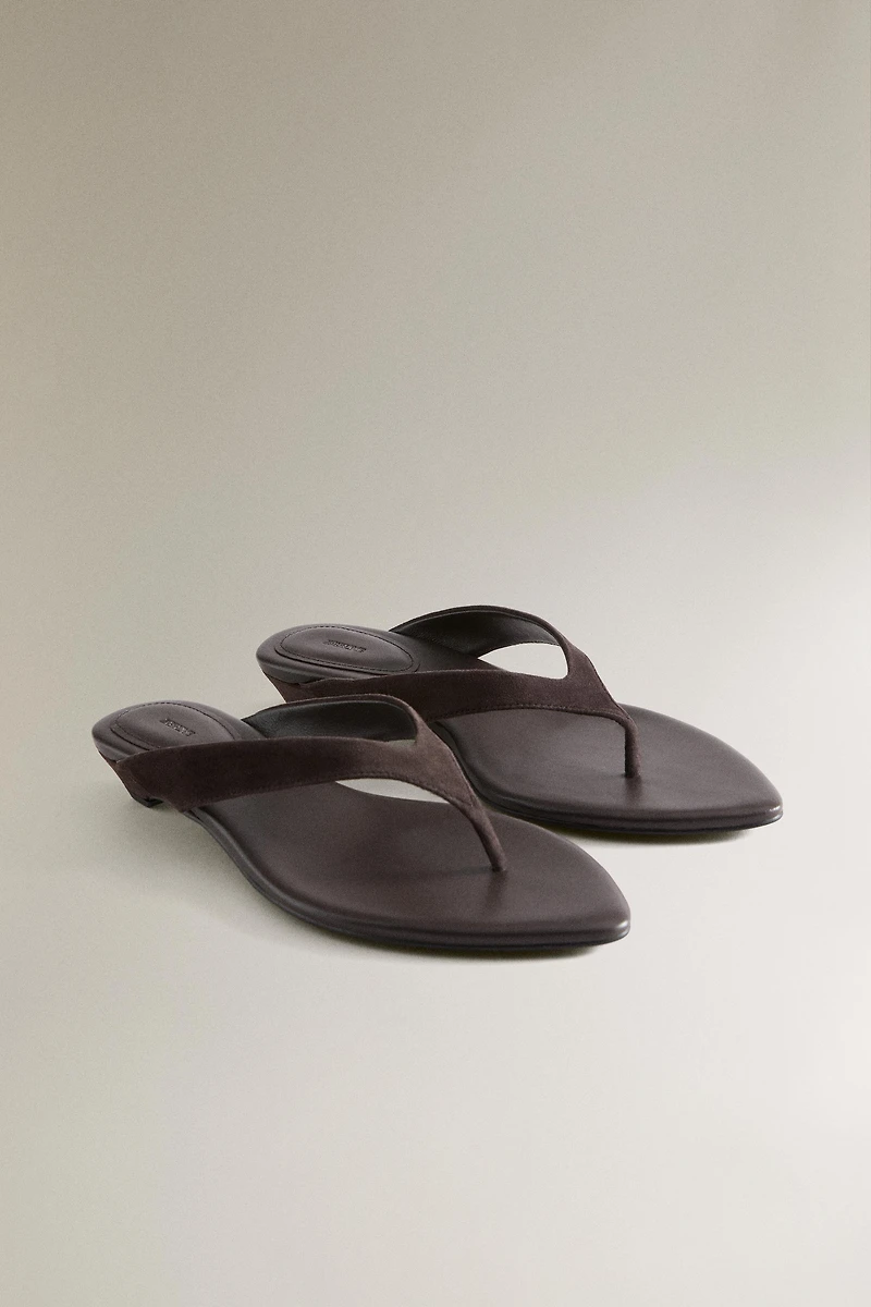 LEATHER HEEL SANDALS