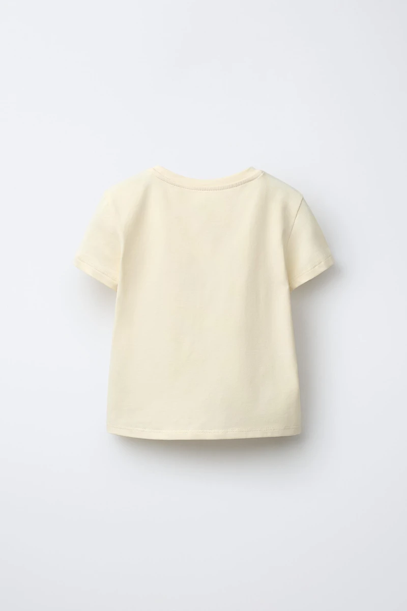 BEADED BOW T-SHIRT