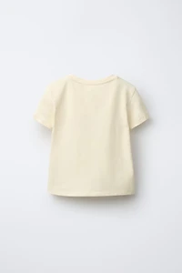 BEADED BOW T-SHIRT