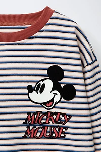 MICKEY MOUSE © DISNEY STRIPED MEDIUM WEIGHT T-SHIRT