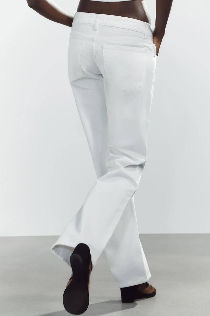 TRF LOW RISE WIDE LEG JEANS