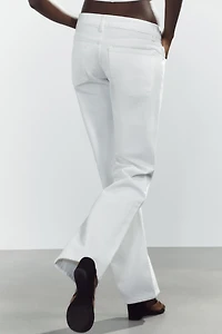 TRF LOW RISE WIDE LEG JEANS