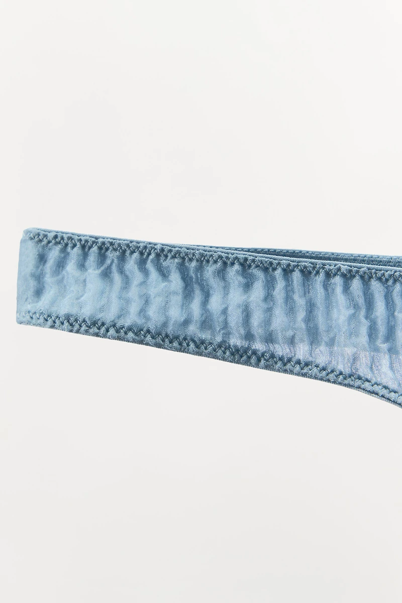 100% SILK WRINKLED EFFECT THONG LIMITED EDITION