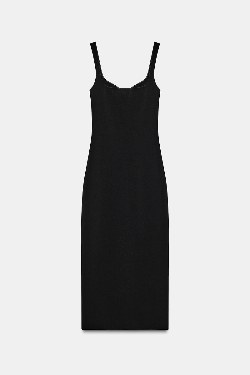 ROBE MIDI STRETCH FLEURS