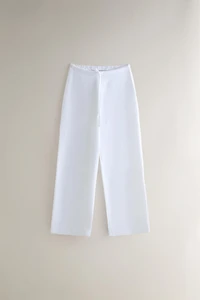 WIDE-LEG COTTON TROUSERS