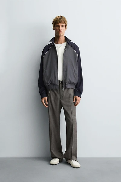 BLOUSON COLOR BLOCK CONTRASTE
