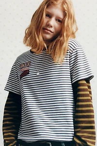 STRIPED STRANGER THINGS © NETFLIX T-SHIRT