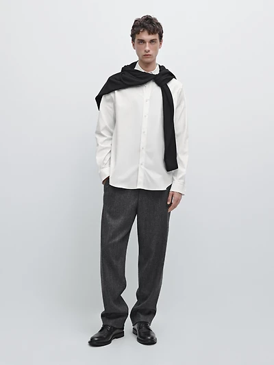 Regular fit stretch shirt