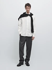 Regular fit stretch shirt