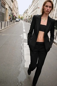 PANTALON FLARE TAILLE BASSE