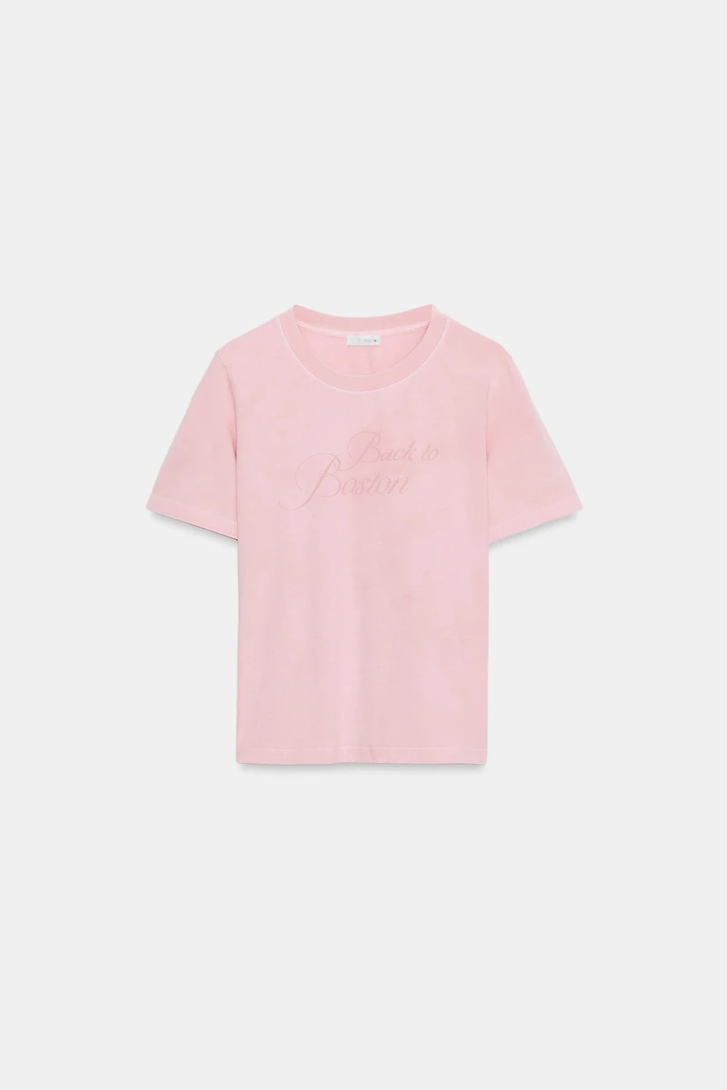 WASHED TEXT T-SHIRT